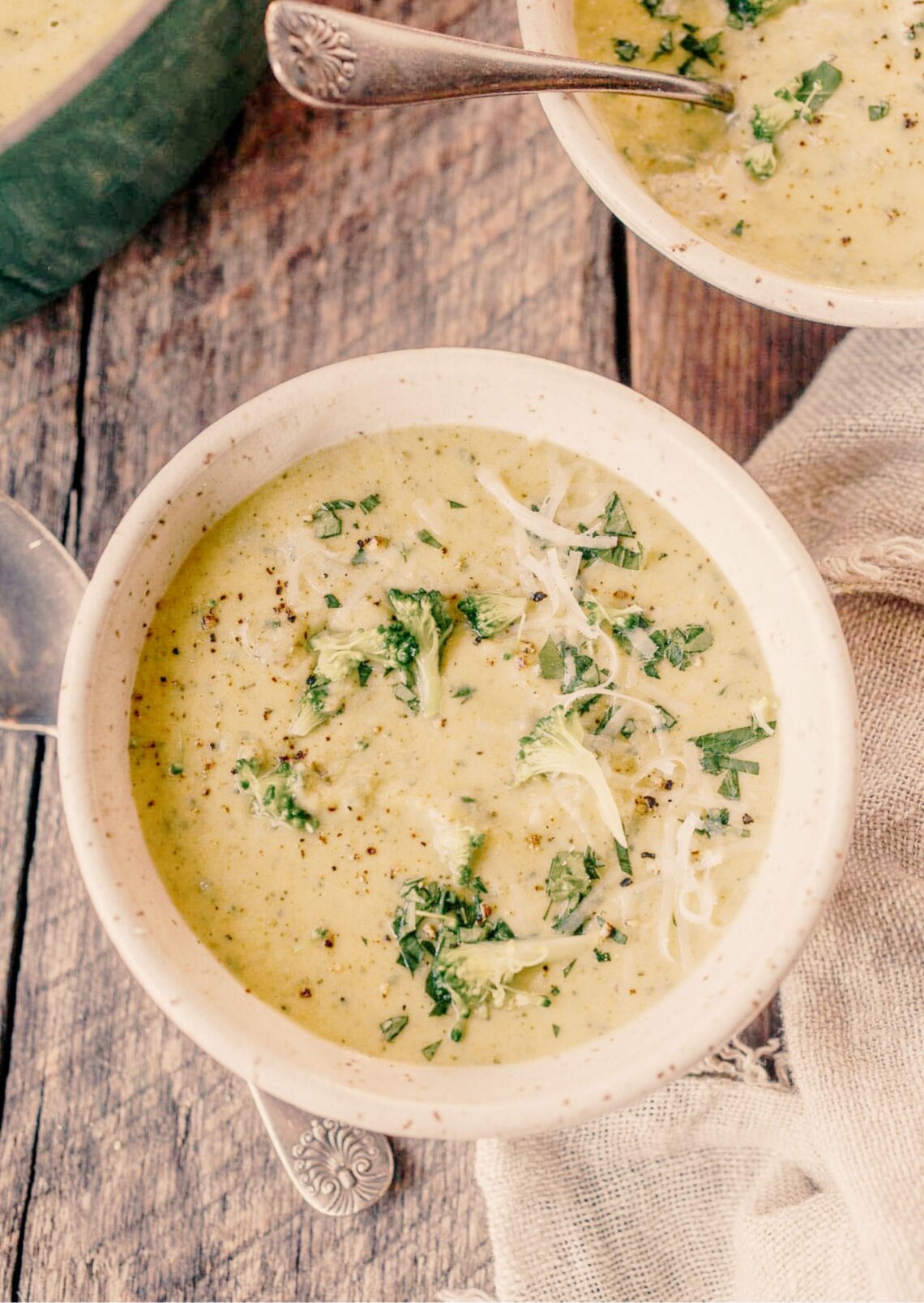 Crema de bròquil i cheddar